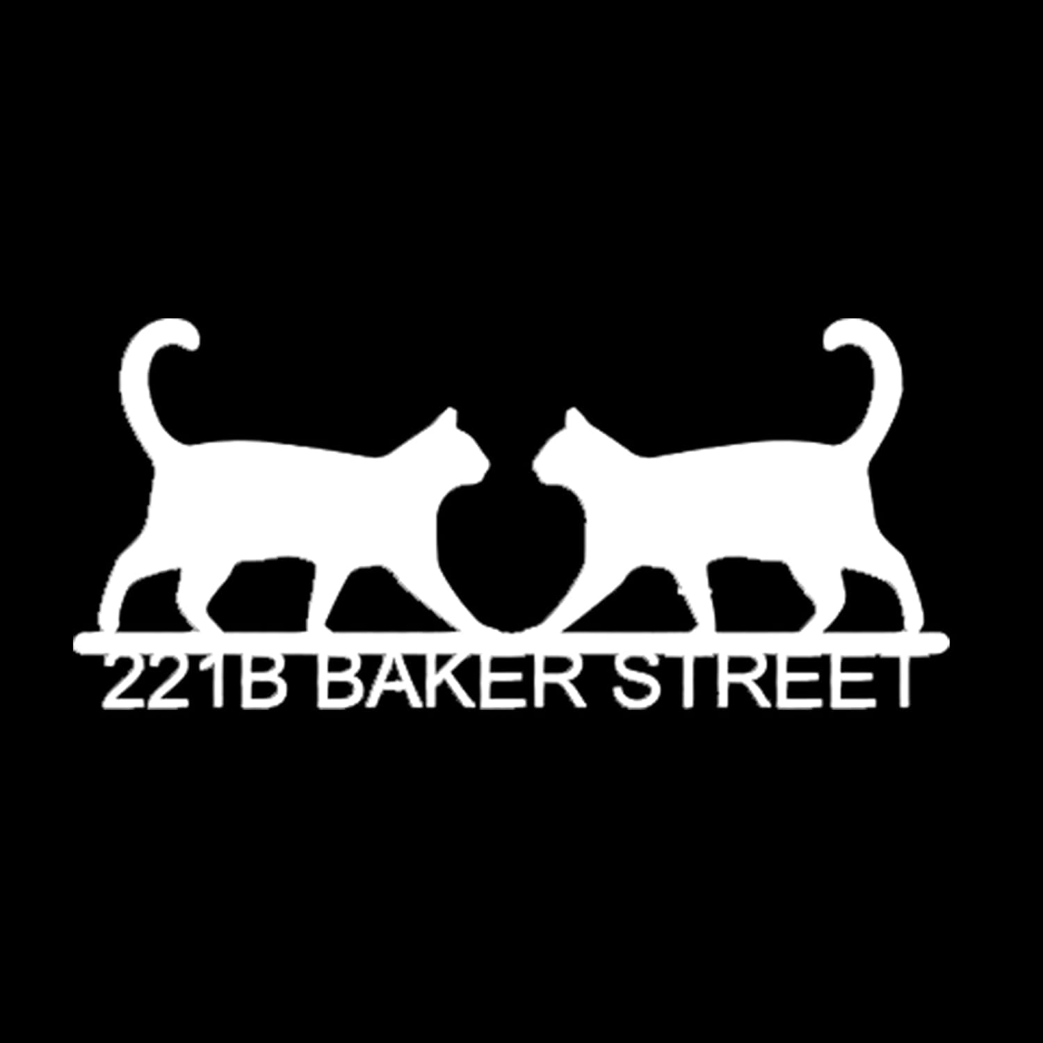 Walking Cat House Number Custom Cats Metal House Numbers Sign Personalized House Numbers for Outside Address Number Plaque and Street Name Plaque Handmade Decorative Marker House Accent Sign