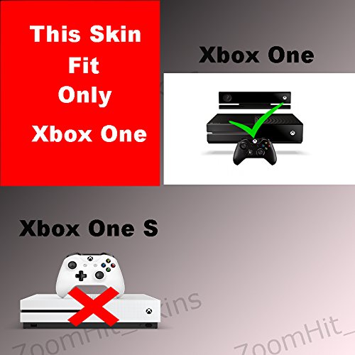 Zoomhitskins X1 Skins For Console And Controller, Metal Grey Silver Red Purple Graphic Art Fuchsia Electric, Durable, Bubble-Free, Goo-Free, 2 Controller Skins 1 Console Skin, Usa Made #TOP1