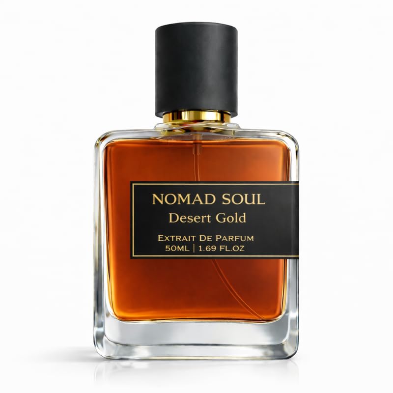 NOMAD SOUL Desert Gold Perfume Spray 50ML | Long Lasting Premium Unisex Fragrance | Warm Amber, Woody & Spicy Notes | Luxury Body Spray for Men & Women | Ideal for Daily Wear, Travel & Special Occasions-image-29