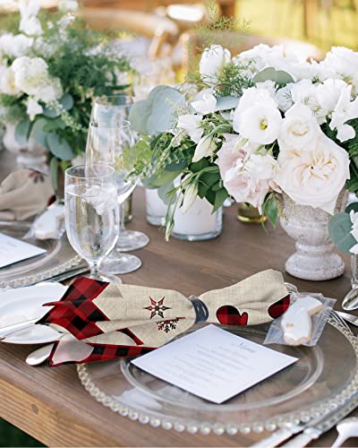 Servilletas de tela navideñas set 4 50.8x50.8 cm miniatura 2
