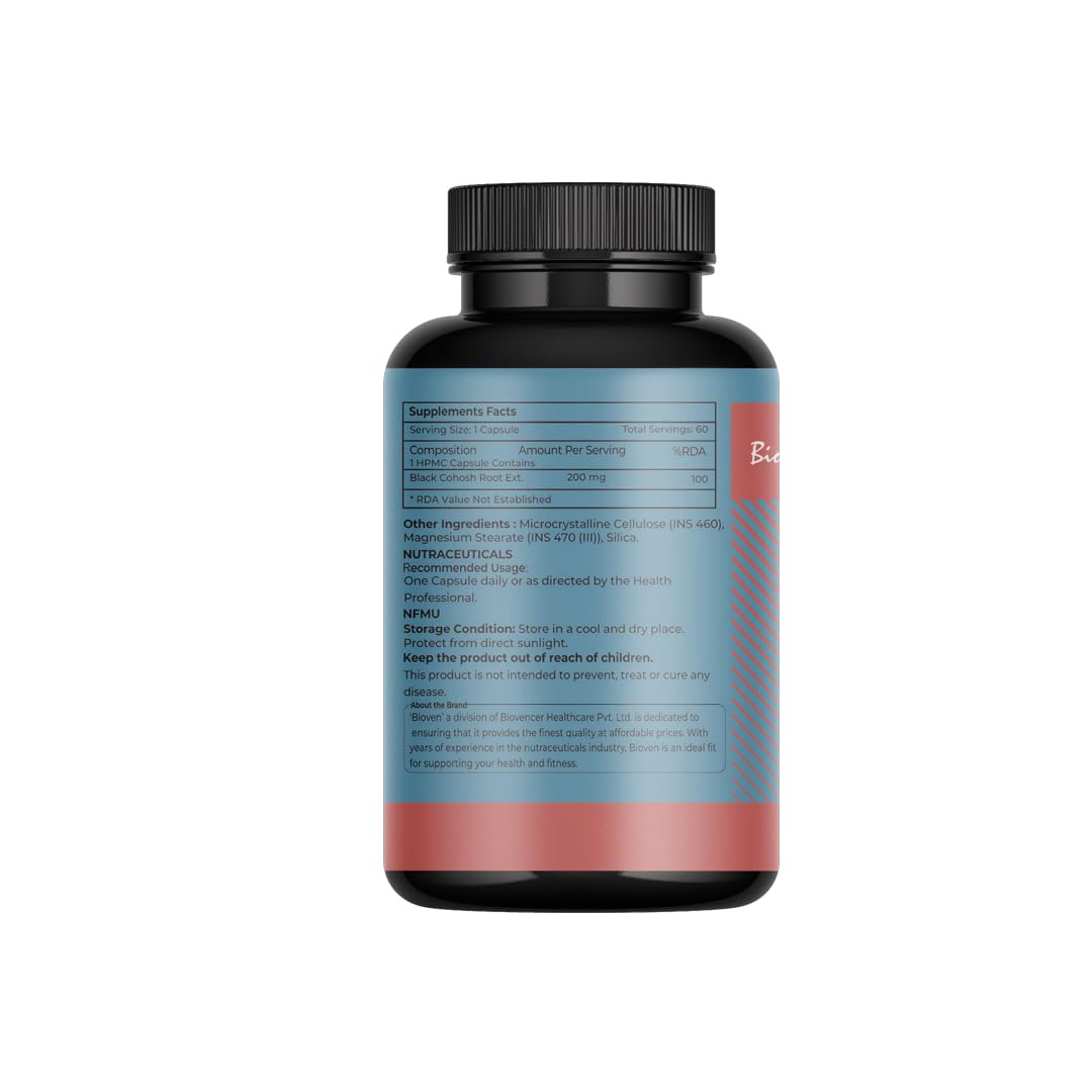 Biovencer Caffeine Capsules 60 Veg | Energy & Focus Support Supplement | Active Stimulant Formula for Endurance & Daily Performance