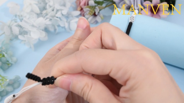 MANVEN Bracciali Coppia Portafortuna Tibetano - Regalo San Valentino Per Fidanzati, Marito E Moglie - Nodo Dell'Amore In Corda Nylon (Regolabile 15,5-26 Cm)
