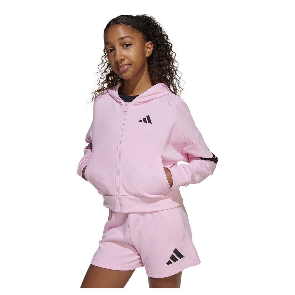 adidas Future Icons 3 Stripes Full Zip Sweatshirt 11-12 Years