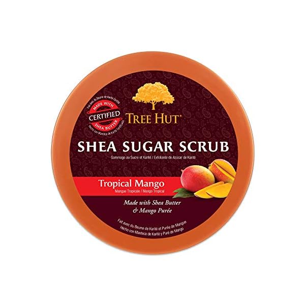 Tree-Hut-Shea-Sugar-Scrub-Tropical-Mango-18oz-Ultra-Hydrating-and-Exfoliating-Scrub-for-Nourishing-Essential-Body-Care Tree Hut Shea Sugar Scrub Tropical Mango, 18oz, Ultra Hydrating and Exfoliating Scrub for Nourishing Essential Body Care