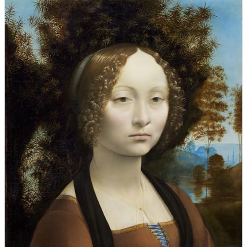 Toile da Vinci Ginevra de Benci 127x101,6 cm pour habiller un grand mur vide facilement