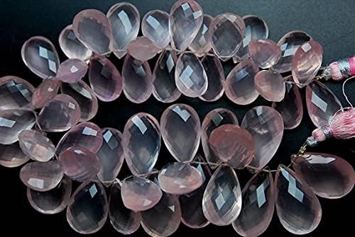Rose Quartz Madagascar briolettes extra larges pour valoriser vos bijoux - 4