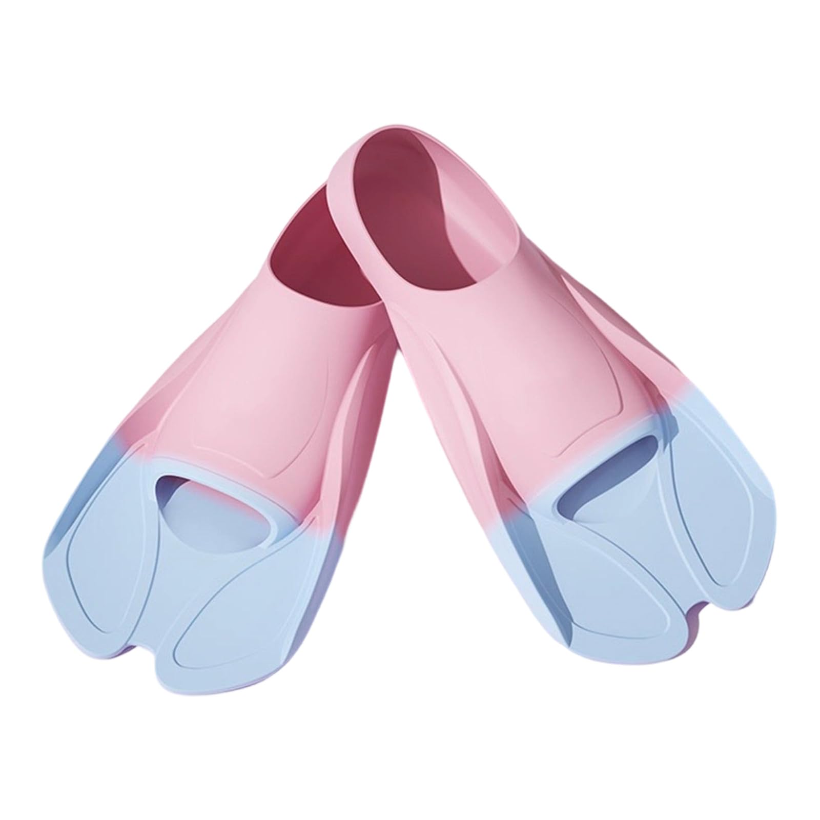 QIAOLIDA Flexible Snorkeling Training Fin Swim Flippers Travel Size Swim Fin for Men Women Snorkeling Diving Swimming Pool