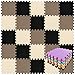 qqpp Tappeto Bambini Puzzle con Certificato CE in Morbido Gomma Eva | Tappeti da Gioco per Bambina | Tatami. 18 Pezzi (30 * 30 * 1cm), Nero, Marrone, Beige. QQC-DFJb18N