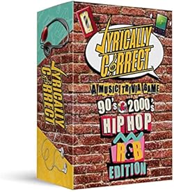 Lyrically Correct 90's and 2000's Hip Hop and R & B Music Trivia Card Game |Multi-Generational Family Gatherin