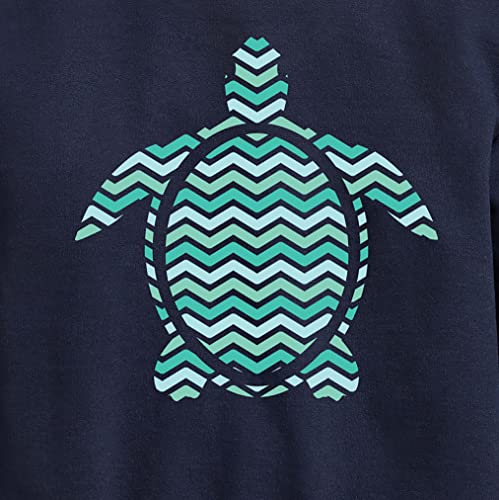 Instant Message - Striped Turtle - Toddler & Youth Crewneck Fleece Sweatshirt3