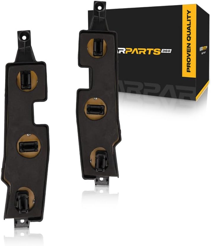 For Chevy C1500 1988-1999 Tail Light Connector Plate Driver and Passenger Side Pair | Rear | Plastic | Replacement For GM2806101, GM2807101 | 16511565, 16511566