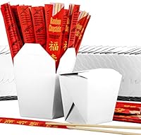 Algopix Similar Product 19 - White 16 oz Chinese Take Out Box and