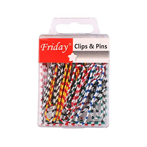 40 unidades/caixa Clipes de papel de cor Marcadores de metal Arquivo de documento Página de livro de