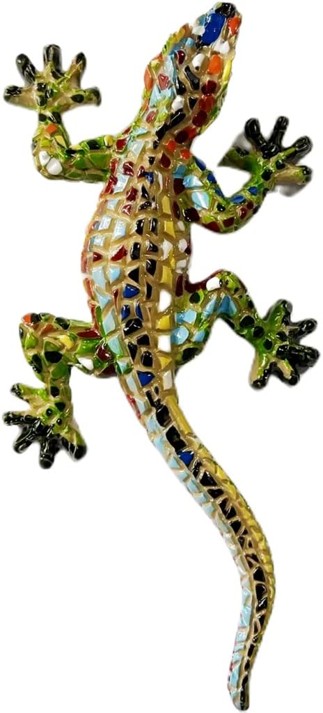 Spain Mosaic Lizard Mosaic Lizard Magnet Fridge Refrigerator Magnet Decoration Sticker Souvenir Resin Crafts Kitchen Whiteboard