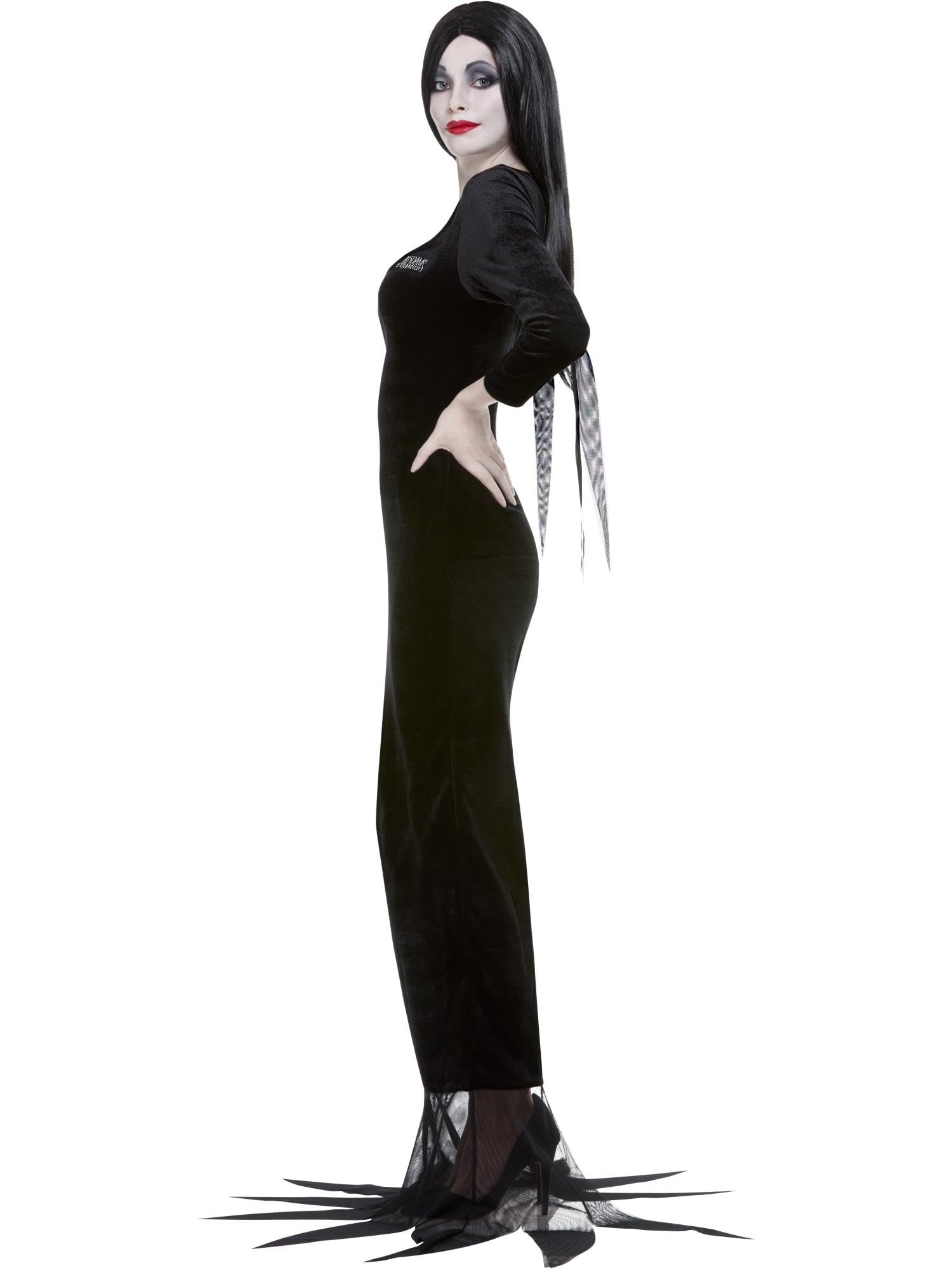 Smiffys Damen, Offiziell Lizenziertes Addams-familie Morticia, offiziell lizenziertes Addams-Familie Morticia (1er Pack)