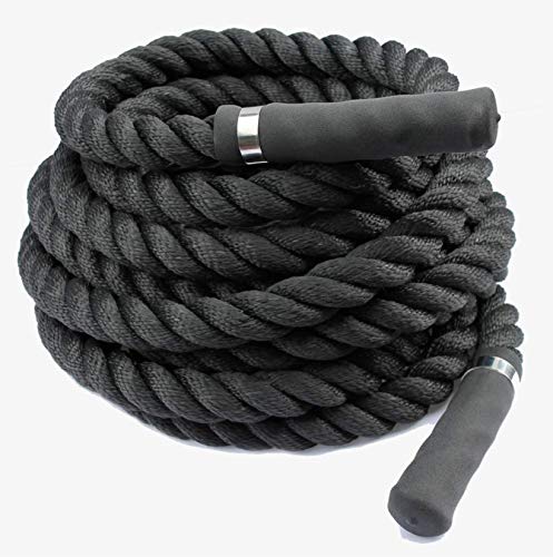 Battle Rope 38 MM 9M/30 FT Nylon Construction Viva Fitness for Cross FIT-image-44