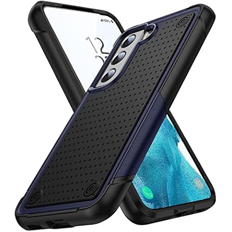 TORRTOWAY Designed for Samsung Galaxy S22 Case 2 in 1 Gift Militay Grade Drop Protective Rugged Heavy Duty Cover Shockproof Case for Galaxy S22 Phone Case for Women Men Boy Girl (Blue+Black) Cover