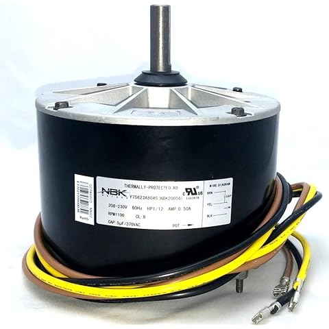 AC Condenser Fan Motor 5KCP39BGY539S 1/12 HP 208/230V - Replacement Part by B&C Ecom LLC Cover