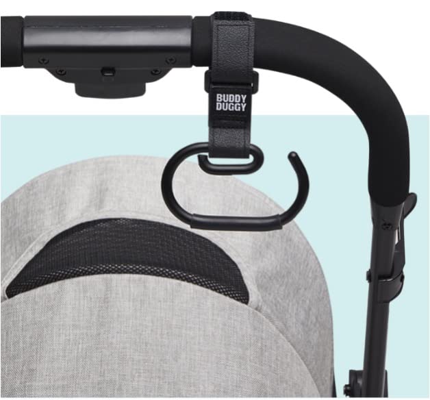 Miniatura 2 de Gancho antideslizante para cochecito para colgar bolsas de pañales, monedero, compras en cochecitos buddyduggy