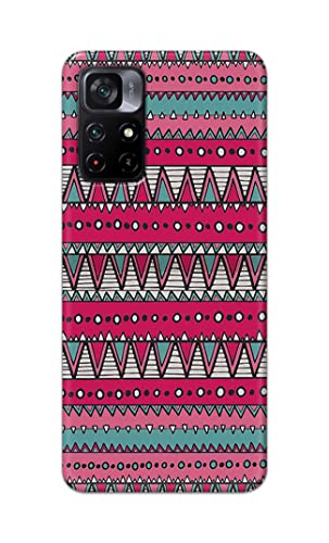 Image of Printed Hard Back Cover Case for Mi Poco M4 Pro 5G Back Cover (Geometric Vintage Pattern) -1803