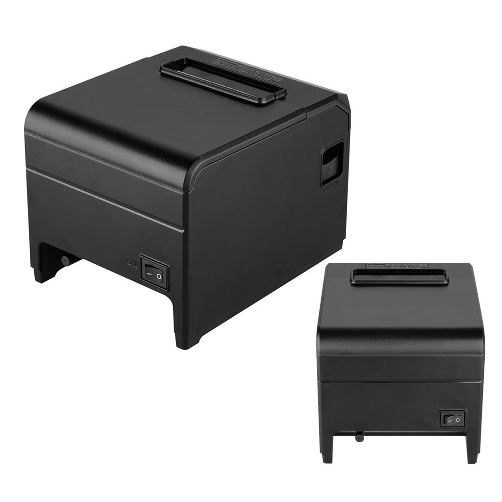 EXCELVAN Senza Fili Stampanti a Matrice WiFi 300mm/sec 80mm Auto-Cut Stampante Termica DOT ESC/POS Wireless Thermal Receipt Stampante USB Ethernet Port