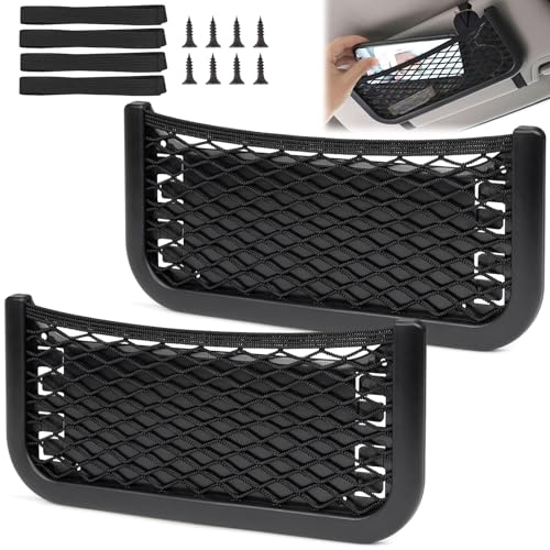 Netztasche Auto Aufbewahrungsnetz Ablagenetz Gepäcknetz für Auto Boot Universal (2 Stück)