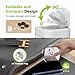 CHARCO Charging Block for Apple Watch, 35W Retractable Wall Charger USB C Built in Wireless Smart Watch Charging and Foldable Plug, Charger Block Compatible with iPhone, AirPods, iWatch, 1 Pack
