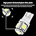 cciyu License Plate Light, T10 W5W Wedge 168 194 LED Bulb for Interior Dome Map lights Courtesy Light 6000K Xenon W hite,6Pack