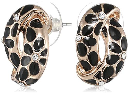 Valentines Jewellery: Stud Combo Earrings (WHITE, GREEN, BLACK)
