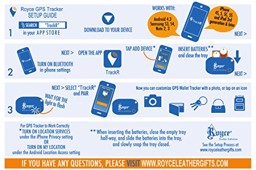 Royce 500-Black-Wt Bluetooth Tracking Device, Black #TOP3