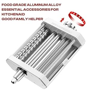 Pasta Attachment for KitchenAid Stand Mixer, 3 in 1 Set Pasta Maker KitchenAid Attachment Includes Spaghetti Cutter, Pasta Sheet Roller and Fettuccine Cutter, KitchenAid Mixer Attachments by Heiolkako Pasta Attachment for KitchenAid Stand Mixer 3 in 1 Set Pasta Maker KitchenAid Attachment Includes Spaghetti Cutter Pasta Sheet Roller and Fettuccine Cutter KitchenAid Mixer Attachments by Heiolkako