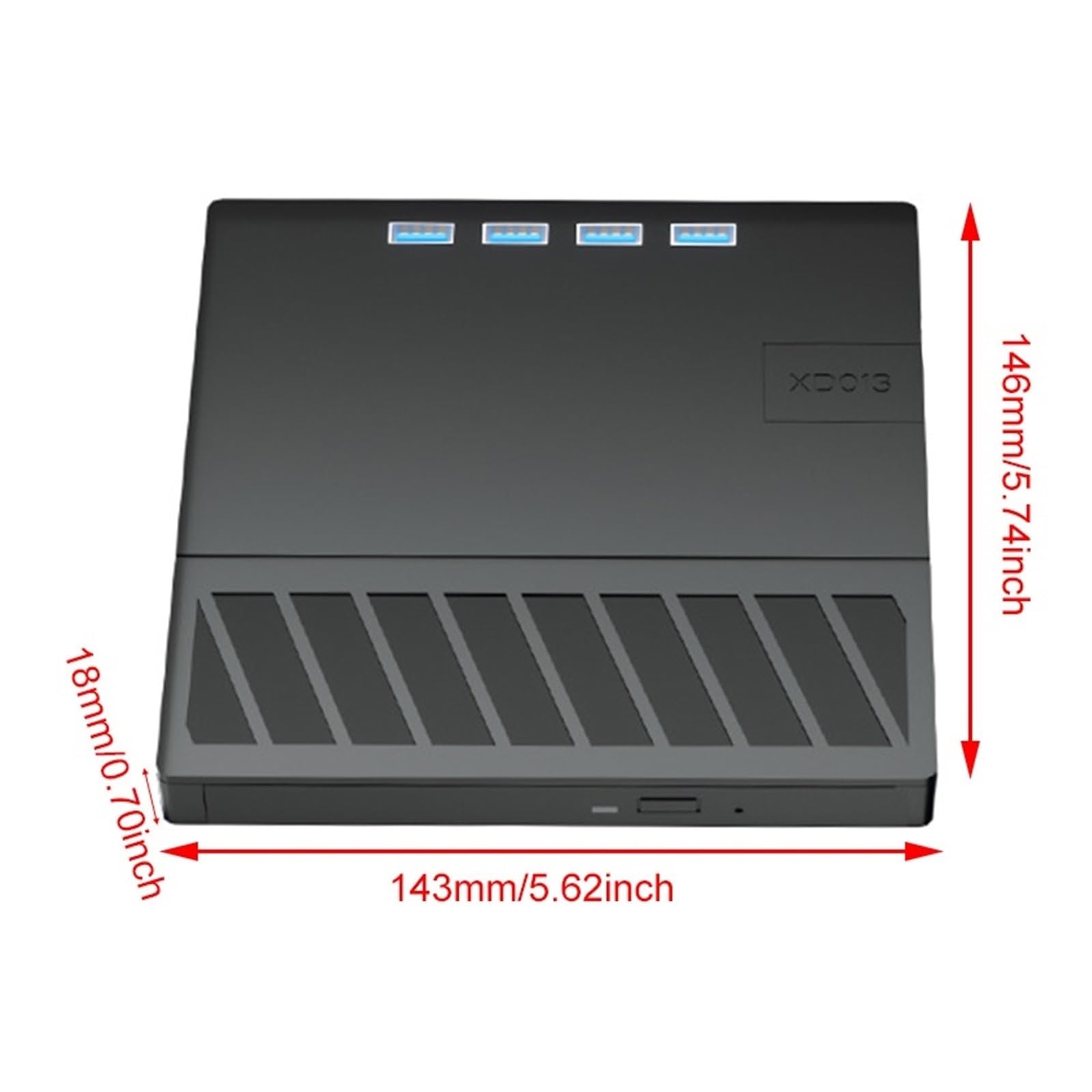 Odtwarzacz DVD Z Nagrywarką 7 W 1 USB 3.0 Typu C, Smukły, Przenośny CD OszczęDność Miejsca