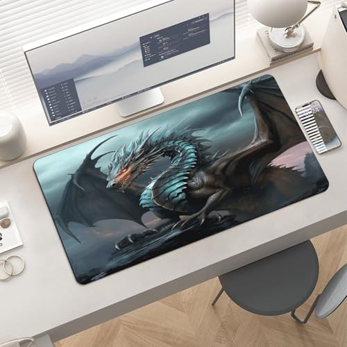 Cool Dragon Desk Pad protector para escritorio de goma miniatura 6