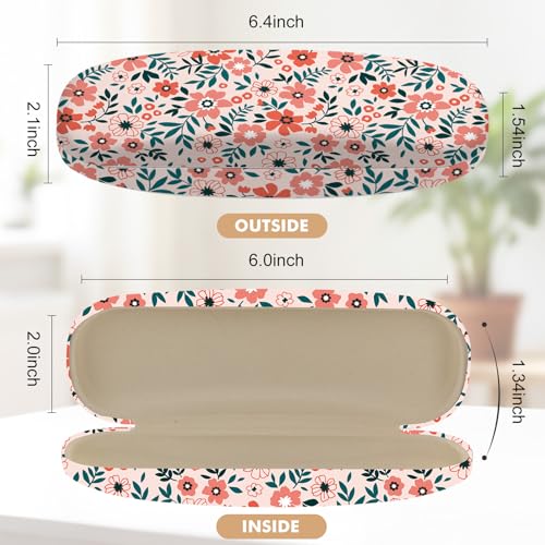 Image of Glasses Case Hard Shell,Portable Protective Eyeglasses Case, Eyeglass Holder Box with Cleaning Cloth, for men women