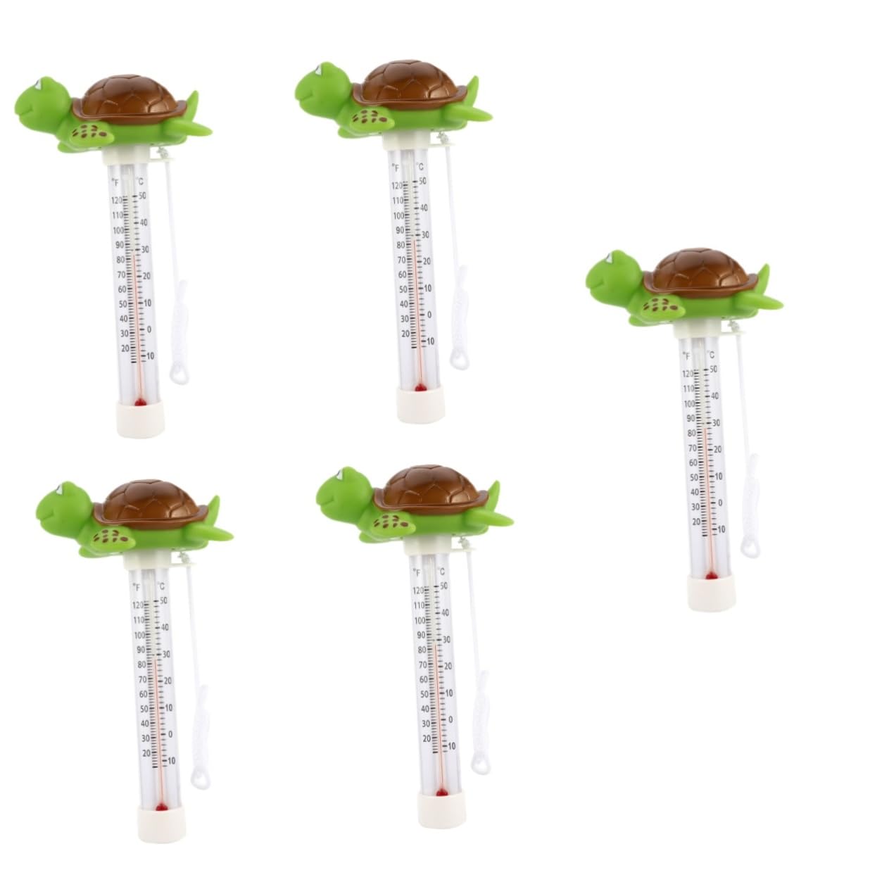 Yardwe 5 Pièces Thermomètre flottant thermomètre digital de plein air intérieur termometre interieur pool de piscine flottant d'eau de spa Plastique