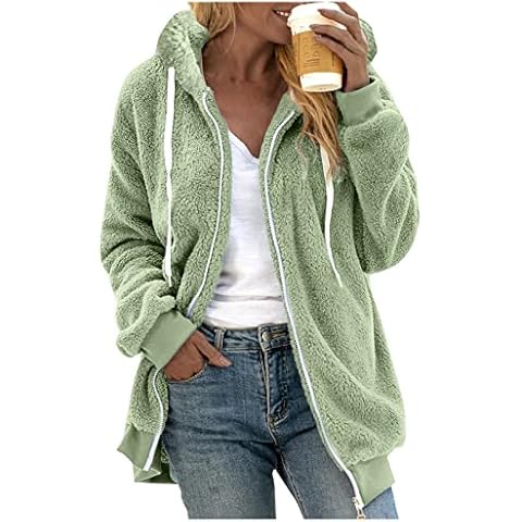 Sweatjacke Damen Große Größen 52 56 54 50 Ohne Kapuze Gr.48 58 4Xl Weiß Kunstpelzjacke Flauschmantel Plüschjacke Fleecejacke Fleecemantel Übergangsjacke Softshelljacke Plüschmantel Wintermantel Cover