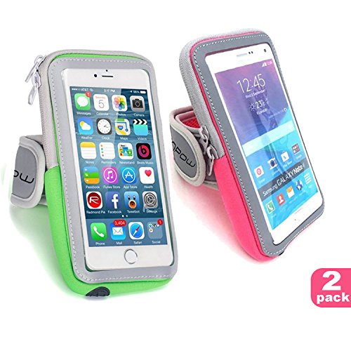 LENPOW Multifunctional Outdoor Sports Armband Sweatproof Running Armbag Casual Arm Package Bag Gym Fitness Cell Phone Bag Key Holder for iPhone 11 Pro XS Max XR X 8 7 Plus Samsung Galaxy Note S10 S9