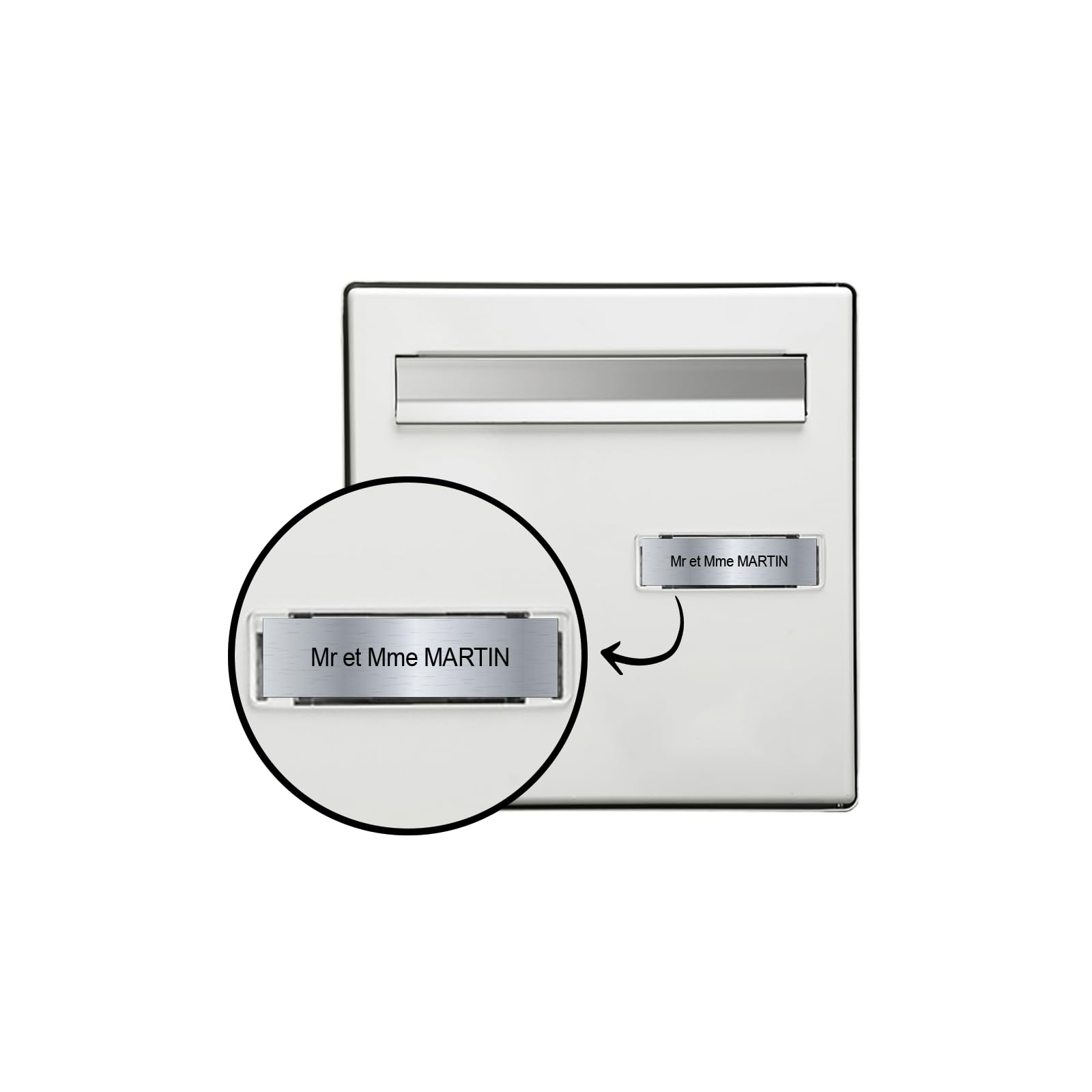 Boîte aux lettres | Jules | Boîte aux lettres murale anthracite avec f, image size:1600x1600