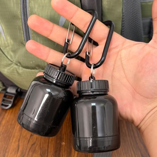 100ml Protein Powder Dispenser Travel Sport Pre Workout Shaker Bottle,Black