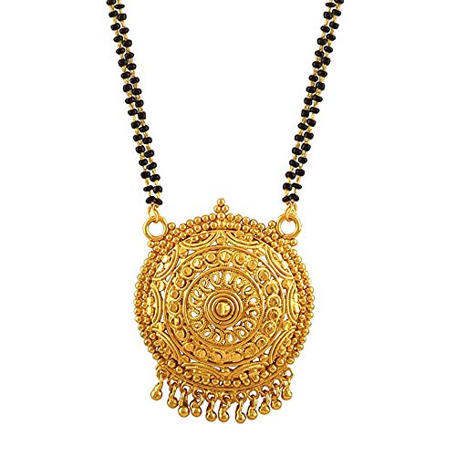 jewellery for less traditional ethnic gold plated floral designer mangalsutra for women