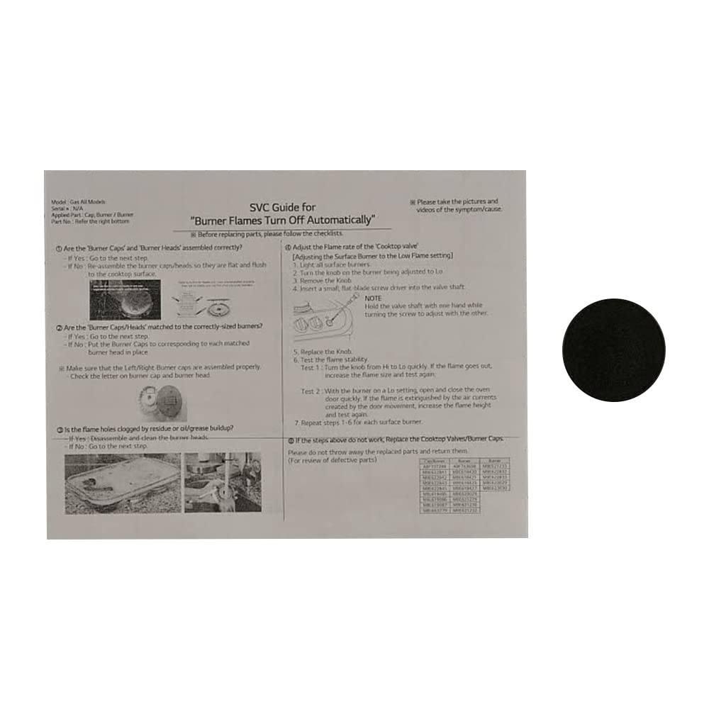 Amazon.com: ForeverPRO MBE62284102 Burner Cap for LG Range 