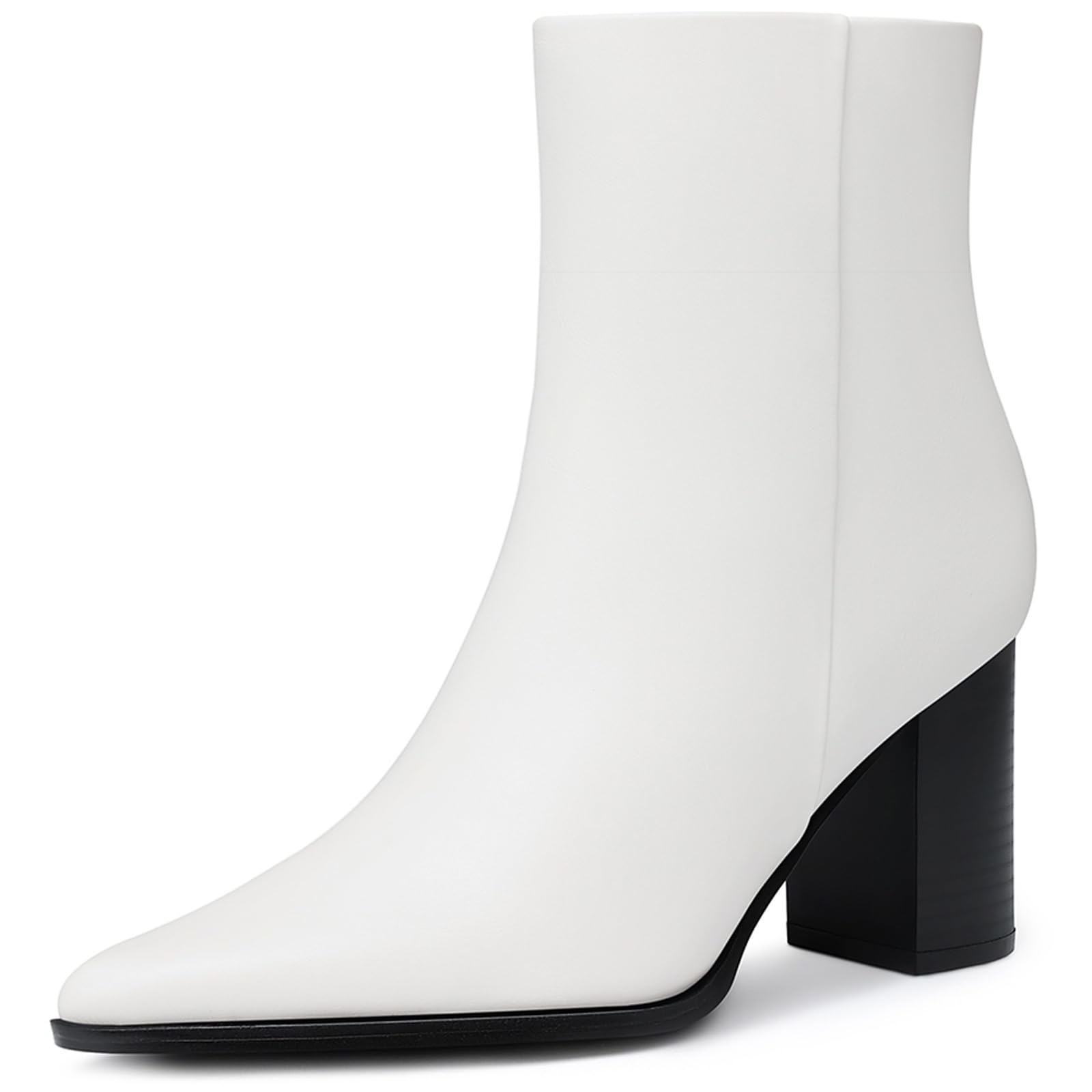 Women Heel Ankle Boots 3 2 In Chunky Heels Fashion Pointed Toe Short Boots Fall Winter Booties for