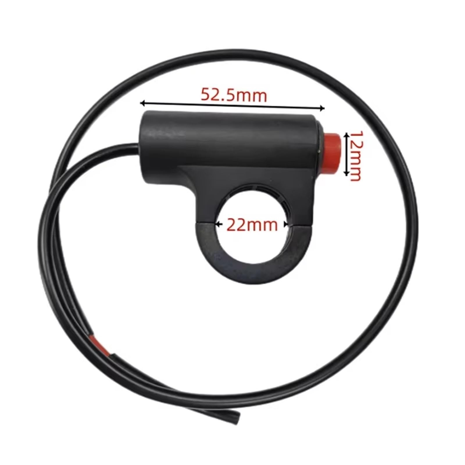Moto bouton démarrage du moteur Diamètre 22 Mm Interrupteur Universel Pour Feux D'avertissement Et D'urgence De Moto Double Bouton Accessoires