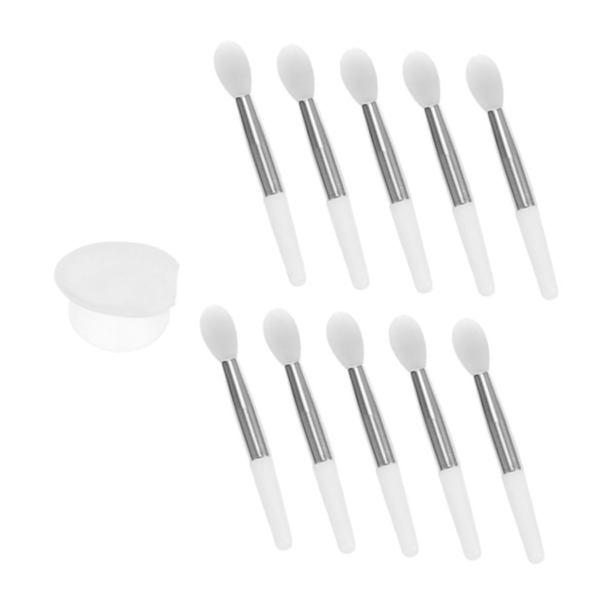 NOLITOY Silicone Lip Tools 11pcs Applicator Set Lip Brush Easy to Use and Carry for Women