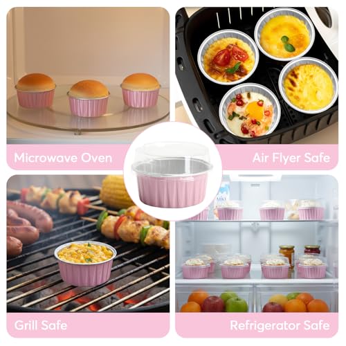 49% Off Ruckae 100-Pack Mini Loaf Pans with Lids - Image 7