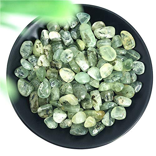 Piedra de Grava de Cristal de Cuarzo de UVA Verde Natural de 50g, 9-15mm, Adecuada for decoración de peceras, Grava de Piedra Natural decoración de la habitación