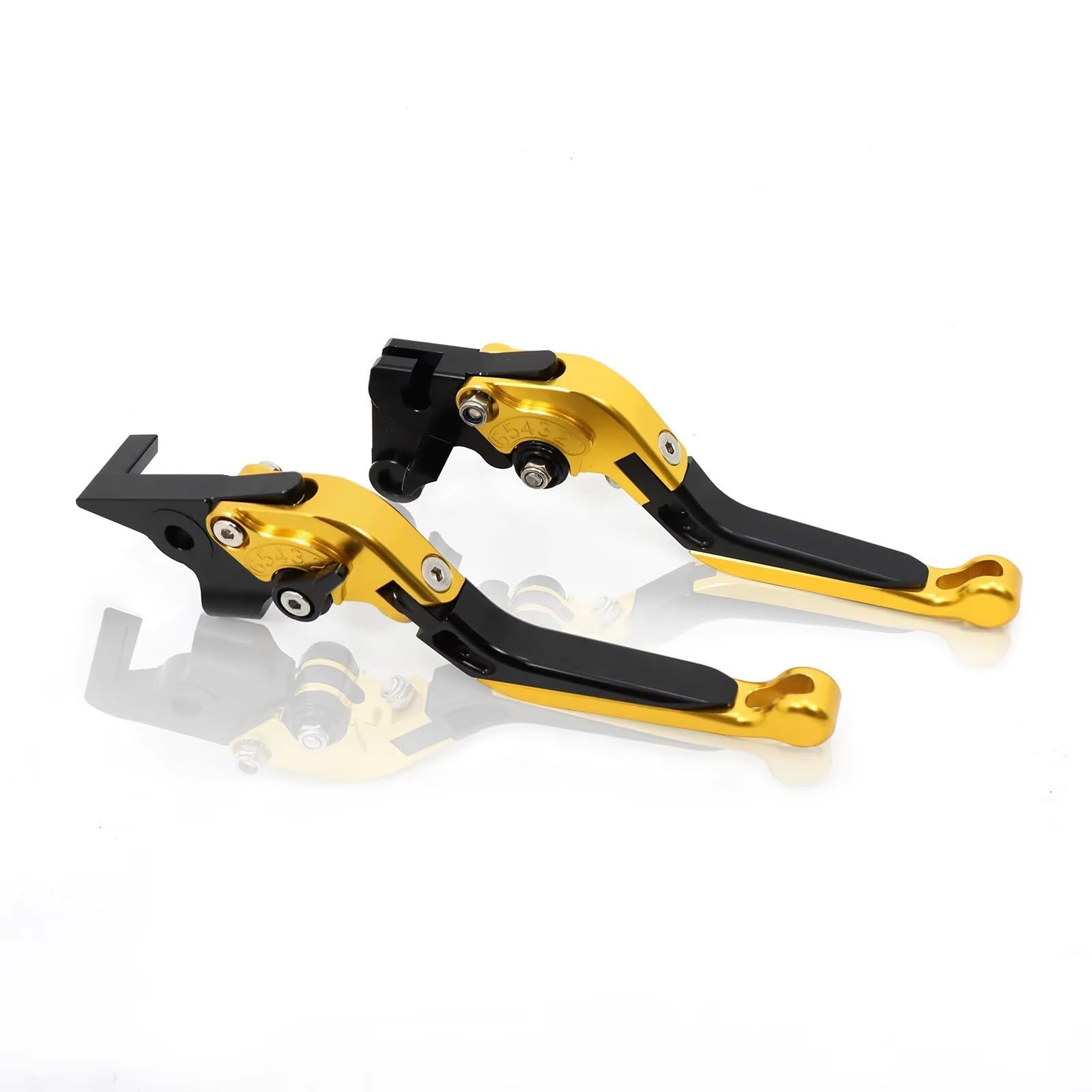 Yongewu Yellow Black Motorbike Brake Clutch Lever Compatible With Cb650r For Cb 650R For Cb650 R 2019-2023 Motorcycle Cnc Adjustable Folding Extendable Brake Clutch Levers Handlebrake