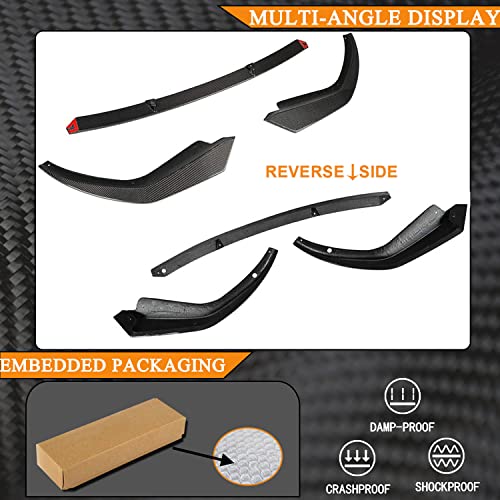 Mcarcar Kit G20 Carbon Fiber Front Lip For Bmw 3 Series G20 M Sport Sedan 2019-2022 320I 330I M340I M Tech Front Bumper Lip Chin Spoiler Splitter Protector Factory Outlet (Carbon Fiber) #TOP6