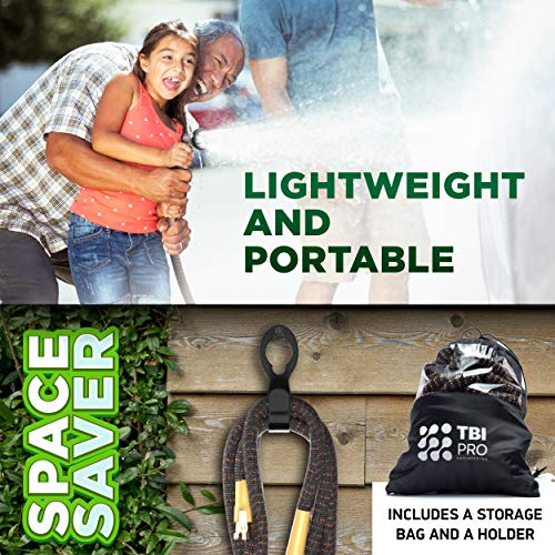 Expandable Garden Hose Kit 50-100 ft - Superior Strength 3750D - 4-Layers Latex, Extra-Strong Brass Connector- 10-Way Durable Zinc Water Spray Nozzle 2 Way Pocket Flexible Splitter (100FT SET) - Thumbnail 6