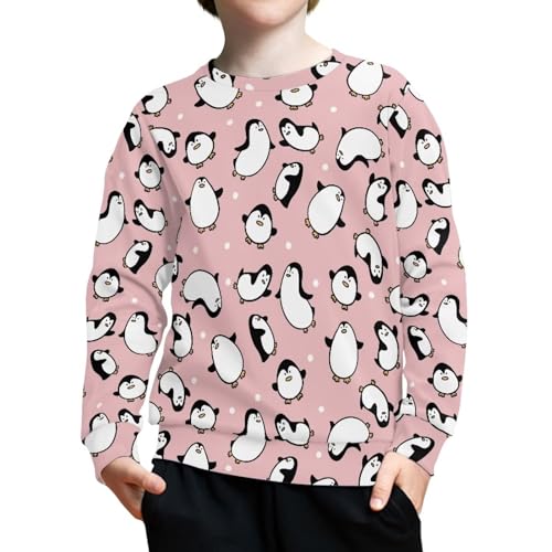 Boys Girls Crewneck Sweatshirts Funny Print Pullover Long Sleeve Tops For Kids3